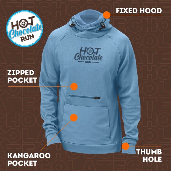 [Unworn] Hot Chocolate Run 2023 Unisex Hoodie - Picture 1 of 8